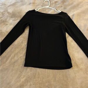GAP Classic Black Long Sleeve Top